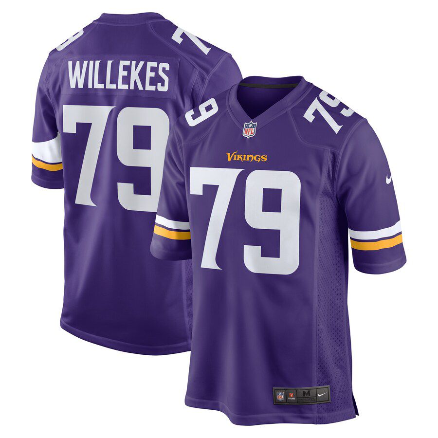Men Minnesota Vikings #79 Kenny Willekes Nike Purple Game NFL Jersey->minnesota vikings->NFL Jersey